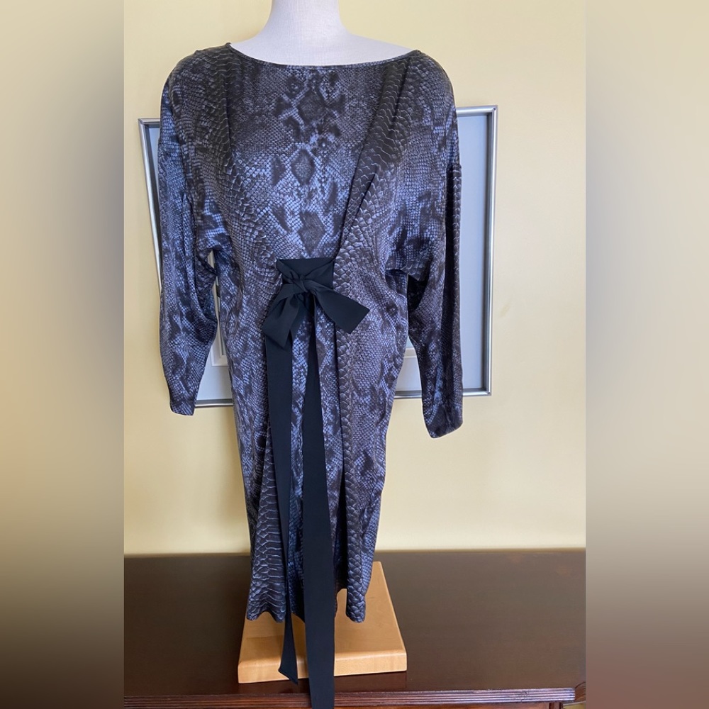 Stella McCartney Silk Snakeskin Print Dress